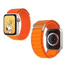 랩씨 알파인 루프 스마트워치 스트랩, 오렌지