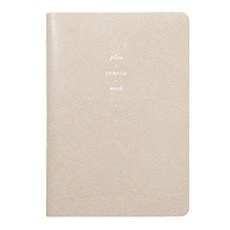 by.fulldesign 思想保管盒2024年週計畫日記本 薄款, #02 moca cream, 1本