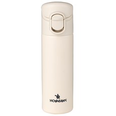 HOMEANY 彈蓋式迷你保溫瓶, 米色, 1個, 140ml