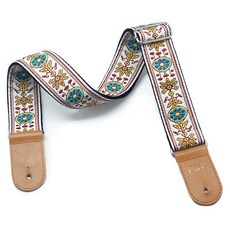 피앤피 자수 기타 스트랩 통기타 어깨끈 3W175 옐로우, 1개