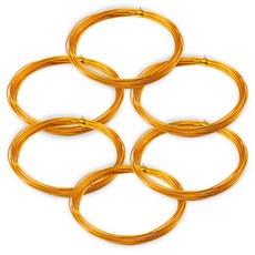 Khohimo 鋁製工藝用線 2mm x 5m 3W170, 6個, 橘色