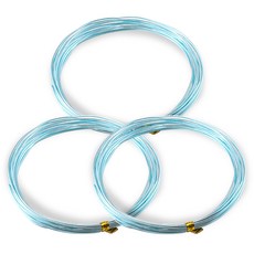 코히모 공예용 알루미늄 와이어 3mm x 5m 3W172, 3개, 스카이블루