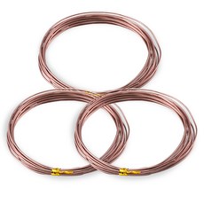 Khohimo 工藝用鋁線 3mm x 5m 3W172, 棕色, 3個