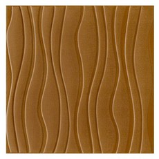 PEONIST 波浪隔熱泡棉壁貼, B款 駝色, 2個