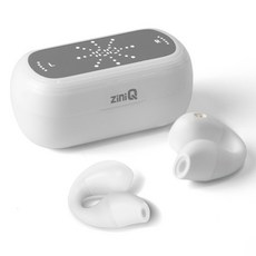 지니큐 HIFI 이어커프 오픈형 블루투스 무선 이어폰, ZQ-G90, 화이트