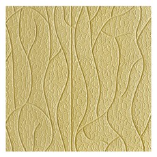 PEONIST 波浪隔熱泡棉壁貼, A款 黃色, 2個