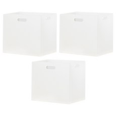 한샘 폴리 큐브 바스켓, 반투명, 3개