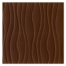 PEONIST 波浪隔熱泡棉壁貼, B款 棕色, 2個