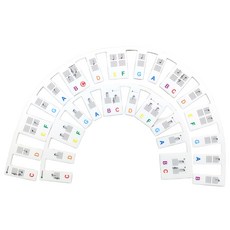 Koname 鋼琴鍵盤矽膠音階音符符號 3W165, 61鍵, 61鍵