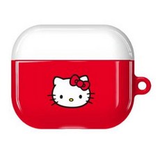 엠픽 헬로키티 에어팟 3세대 유광 케이스, 레드, 1개