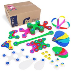 clixo CRAFT PACK 磁性教具 66p 套組 CL4379, 混合色, 1個