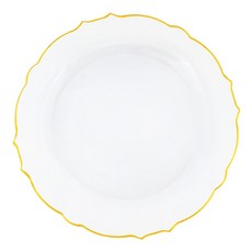 Objet Gold 半透明塑膠派對盤 26cm, 1入, 10個