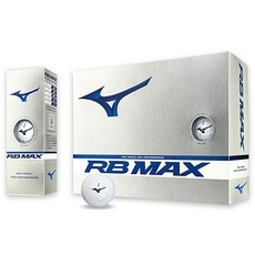 Mizuno 美津濃 Golf RB MAX 高爾夫球 3層, 12入, 白色, 1個