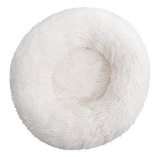 soonZAM 寵物躲貓貓甜甜圈坐墊, 白色