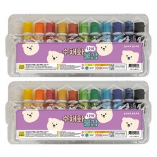 ARTMORE 水彩畫顏料 2入, 6ml, 12色