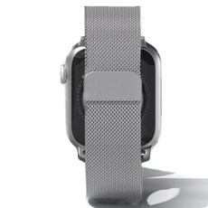 JUPAZIP Apple Watch 米蘭式錶環錶帶 42 / 44 / 45 / 49mm, 銀色