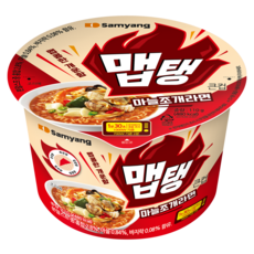 삼양식품 맵탱 큰컵 마늘조개라면 110g, 1개