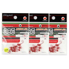 CATS CLAW 305微型圓形鉤紅色 CC305, 12件, 3個
