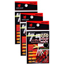 CATS CLAW 750 Mega Hit 單輔助鐵板鉤 CC750, 3個, 4入