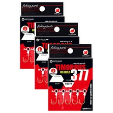 CATS CLAW 377 Timorus魚鉤 白色 CCTMG-124, 5件, 3個