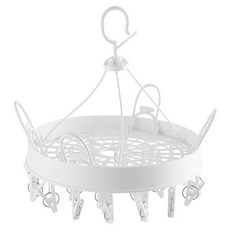 KOKA 圓形多功能曬衣夾架, 1個, 白色