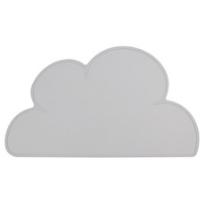 kitchen U 雲朵矽膠餐墊, 灰色, 1個, 457 x 262 mm