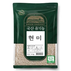 두보식품 국산 유기농 현미, 4kg, 1개
