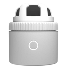 PIVO 팟 라이트 360도 회전 자동 모션 센서 추적 스마트폰 포드 홀더 PV-P1L04, 화이트, 1개