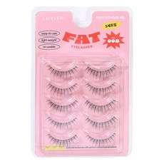 LOVISH FAT 人造假睫毛, 08號, 1個