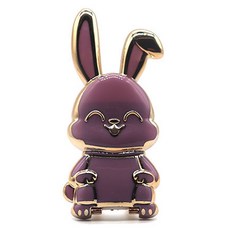 써뉴즈 래빗 휴대폰 받침대 케이스 토끼 거치대, 퍼플, 1개