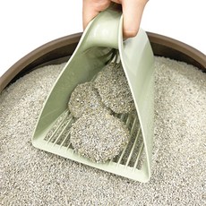 MightyPet 貓咪廁所排泄物清理砂鏟, 綠色