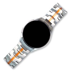 스페이스쉴드 갤럭시 워치 호환 날개형 스페이스핏 스틸 스트랩, MANDARIN COMBO