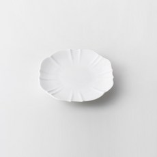 HANKOOK CHINAWARE Big Mama 曲線盤, 1個, 白色