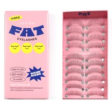LOVISH FAT 假睫毛 20p, 透明梗, 1個