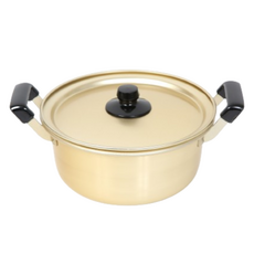 CHEFLINE 韓式鎳銀雙耳鍋 高級款, 黃色, 16cm, 1個