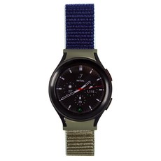 pines 갤럭시 워치 스포츠 루프 스트랩 시계줄 20mm, 카키