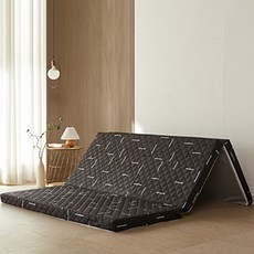 Sky Shop優質3層折疊式床墊, 現代木炭, 8cm