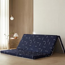 Sky Shop 優質三折式床墊, 摩登海軍藍, 5cm