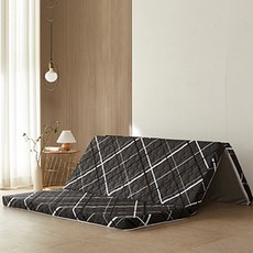 Sky Shop優質3層折疊式床墊, 檢查木炭, 5cm