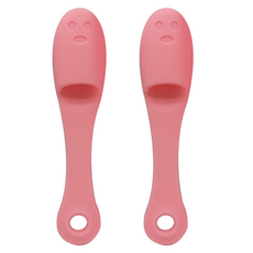 The 해피앤 실리콘 손가락 블랙헤드 클렌징 브러쉬, 핑크, 2개