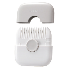 The해피앤 휴대용 셀프 앞머리 정리 다듬기 겸용 빗, 그레이, 1개