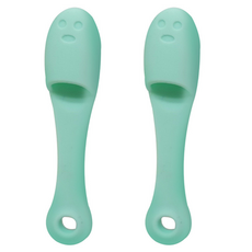 The Happy& 矽膠手指黑頭清潔刷, 薄荷綠, 2個