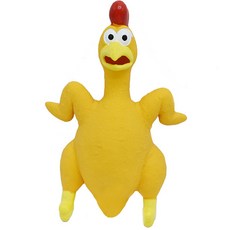 파스텔펫 강아지 스크림 꼬꼬 삑삑이 장난감, 옐로우, 1개