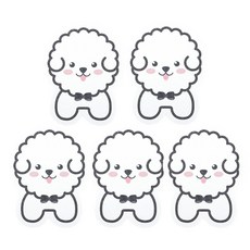 써니엔조이 제로웨이스트 식물성 셀룰로오스 생분해 압축수세미 비숑, 1개, 5개