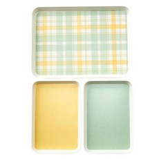 Modern House ON 咖啡廳美耐皿托盤3件組, 混合色, 1套