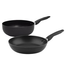 마이어코리아 인덕션 쿡앤룩 멀티 프라이팬 2종 세트, 블랙, 프라이팬 28cm + 멀티팬 26cm, 1세트