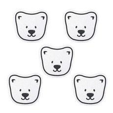 써니엔조이 제로웨이스트 식물성 셀룰로오스 생분해 압축수세미 북극곰, 1개입, 5개