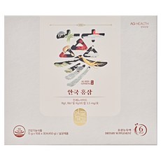 AHN GOOK 6年根紅蔘每日飲 10條入+購物袋, 3個, 150g