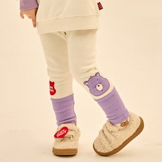 Care Bears 童款撞色設計彈力刷毛內搭褲