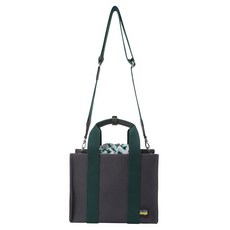 Jack Nicklaus 傑克.尼可勞斯.金熊 女款JN X ANNACROIX熊點綴帆布托特包 LGBAM22521GRX, 綠色